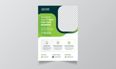 modern blue and green design template for poster flyer brochure cover leaflet. design layout with tr