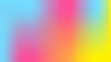 Abstract Gradient Blue Pink And Yellow Wallpaper Background Illustration