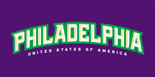 T-shirt Stamp Logo, USA Sport Wear Lettering Philadelphia  Tee Print, Athletic Apparel Design Shirt Graphic Print