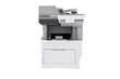 Photocopier, network printer is office worker tool equipment scanning and copy paper xerox photocopy. Jet Printer with Copier, Fax and Scanner. Office Printing Appliances.