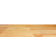 © Sync - Brown wood pattern table top and floor texture with white background