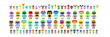 © valgabir - Pixel art cute characters game assets. Retro game style 8 bit
