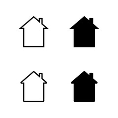 Wall Mural - house vector icons. home icon vector. house in modern design. logo home. vector illustration