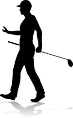 Golfer Golf Sports Person Silhouette