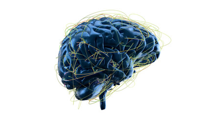 Leinwandbilder - Artificial intelligence. Technology web background. Virtual concept