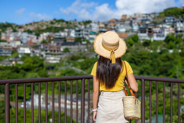 Poster - Travel woman visit Jiufen in Taiwan