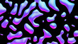 Fluid metallic drops background. Dynamic iridescent liquid forms. 3d render illustration