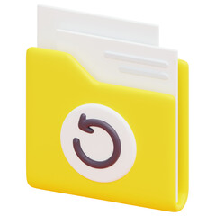 Poster - folder 3d render icon illustration