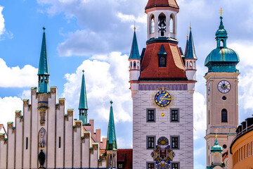 old city hall in munich - bavaria