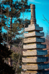 Wall Mural - Pagoda statue in a garden