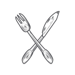 Canvas Print - knife and fork cutlery