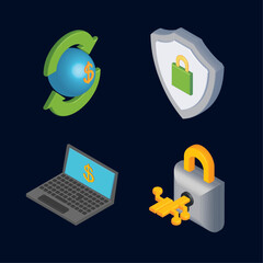 Sticker - icon collection fintech