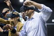 © JackF - Colleagues playing video games using virtual reality glasses during team building