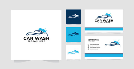 Wall Mural - Car wash logo design Template Logo