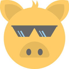 Wall Mural - Pig Emoji