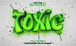 © Aze - Green Toxic 3D graffiti style editable text effect