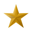gold star for festive graphic design decoration