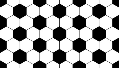 Wall Mural - ball texture. football seamless pattern. repeated sport. repeat black soccer design on white backgro
