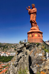 Poster - Statue de Notre Dame de France, Puy en Velay