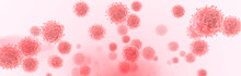 Coronavirus Particles, Illustration