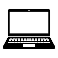 Wall Mural - nvis43 newvectorillustrationsign nvis - laptop vector sign . isolated transparent screen . simple si