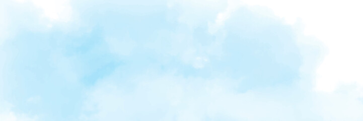 Wall Mural - panorama view blue sky with clouds background.