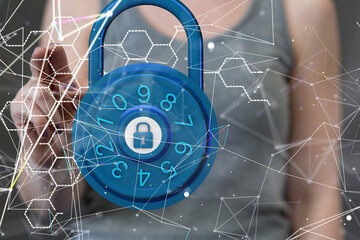 security data code digital in hand