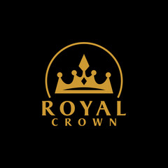 Wall Mural - Royal Crown Logo Design Vector