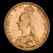 1891 Gold Sovereign Coin - obverse