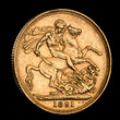 1891 Gold Sovereign Coin - Reverse