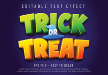 Trick Or Treat 3d Editable Text Effect