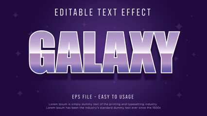 Poster - Galaxy editable text effect