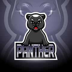 Wall Mural - Panther esport logo mascot design