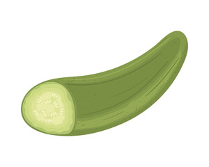 Sticker - cucumber vegetable icon