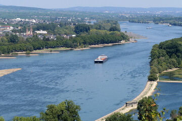 Canvas Print - Rhein bei Bingen