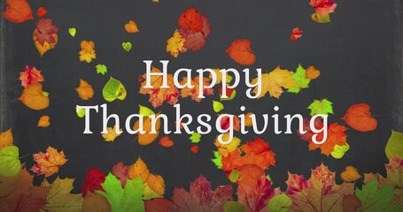 Wall Mural - Dry autumn leaves pattern, thanksgiving background concept