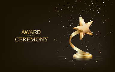 black and gold award template