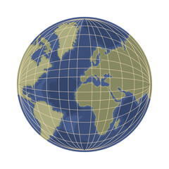 Wall Mural - planet map icon