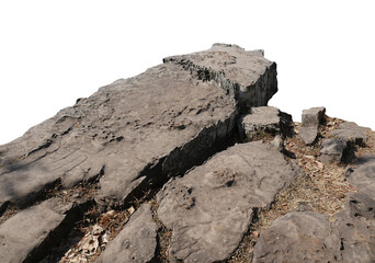 Wall Mural - rock isolated transparency background..