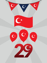 Poster - Ekim Cumhuriyet Bayrami banner