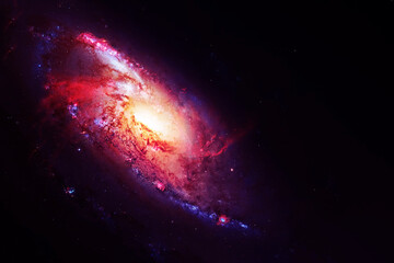Wall Mural - bright purple space nebula. elements of this image furnished by nasa
