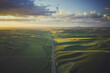 © Cavan Images - A road between green hills, Palouse, Eastern Washington