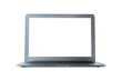 © New Africa - Modern laptop with blank screen isolated on white