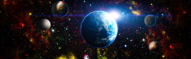 Wall Mural - star particle motion on black background, starlight nebula in galaxy at universe space background. t