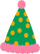 © NATTHAPHORN - Party hat illustration. Flat design.