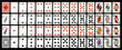 © Дмитрий Ломоновский - Poker with isolated cards on a black background. Playing cards for poker, full deck.