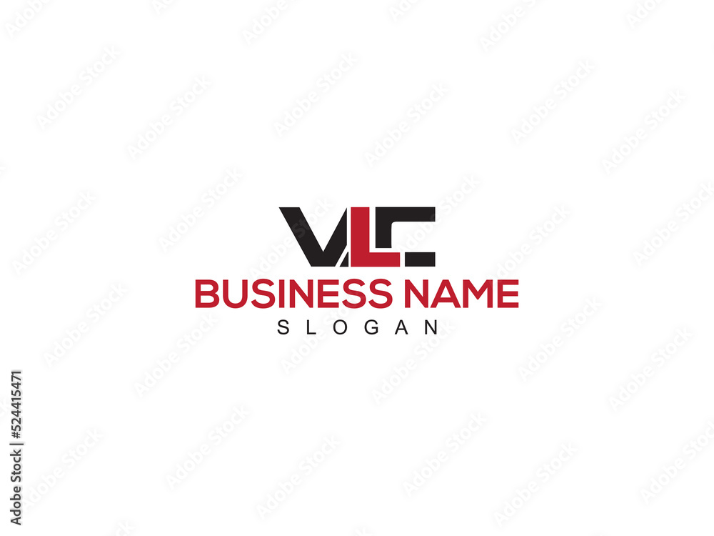 Monogram VLC Logo Letter Vector Art, Colorful VL vlc Logo Icon Design With Three Letter For Your Brand