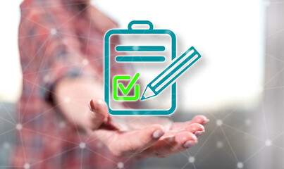 Wall Mural - Concept of document validation