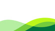 © Hero Design - Wavy green hill simple banner background design vector.