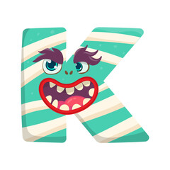 Wall Mural - Letter K Monster